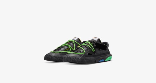 Blazer Low x Off-White (Black and Electro Green)