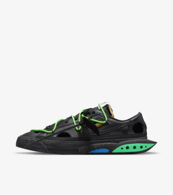 Blazer Low x Off-White (Black and Electro Green)