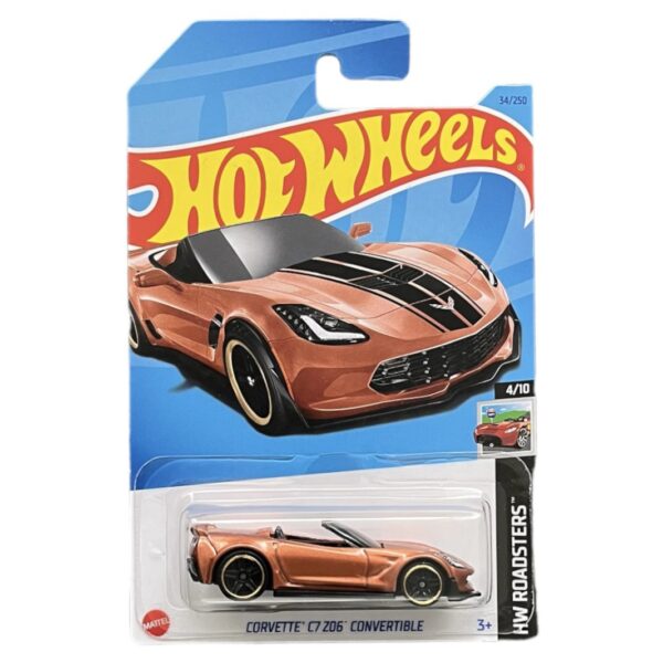 Hot Wheels Corvette C7 Z06 Convertible (Naranja)