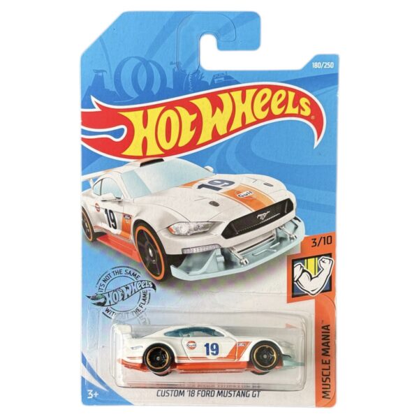 Hot Wheels Custom ‘18 Ford Mustang GT (Gulf / Blanco)