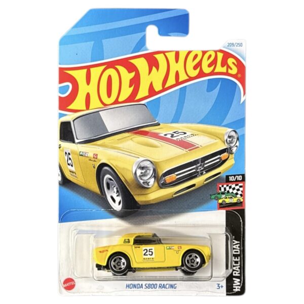 Hot Wheels Honda S800 Racing (Amarillo)
